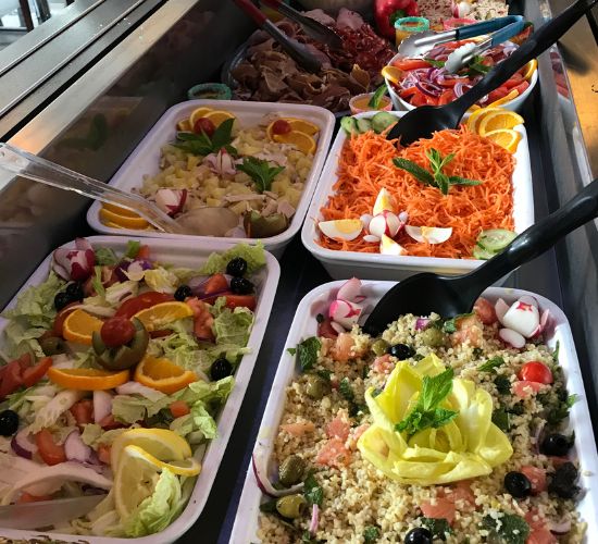 Village-club La Pulka, buffet de salade