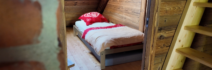 Chalet-refuge dans les Bauges, chambre pour 2