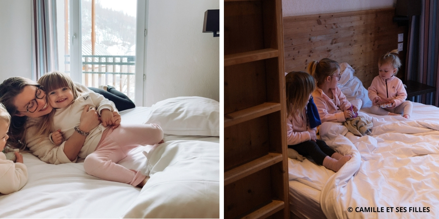 Partir à la neige avec des enfants en bas-âge, chambres Neaclub La Pulka